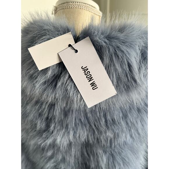 Jason Wu Light Blue Faux Fur Jacket - M - Picture 8 of 8